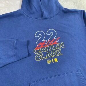 Round21 Caitlin Clark Indiana Fever Hoodie Mens 2X Blue WNBA Basketball Pullover